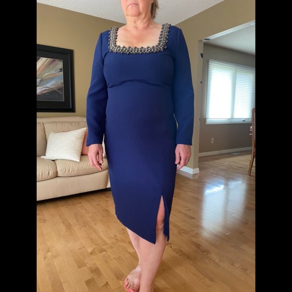 Badgley Mischka Midi Dress - Picture 1 of 8